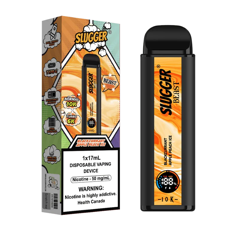 SLUGGER BEAST DISPOSABLE 10K PUFFS - BLACKCURRENT APPLE PEACH