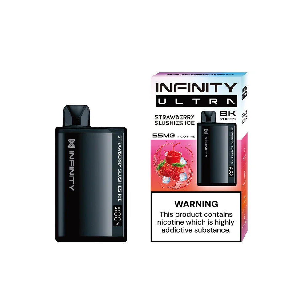 INFINITY ULTRA 8000 PUFFS - Strawberry Slushy Ice / 55 MG