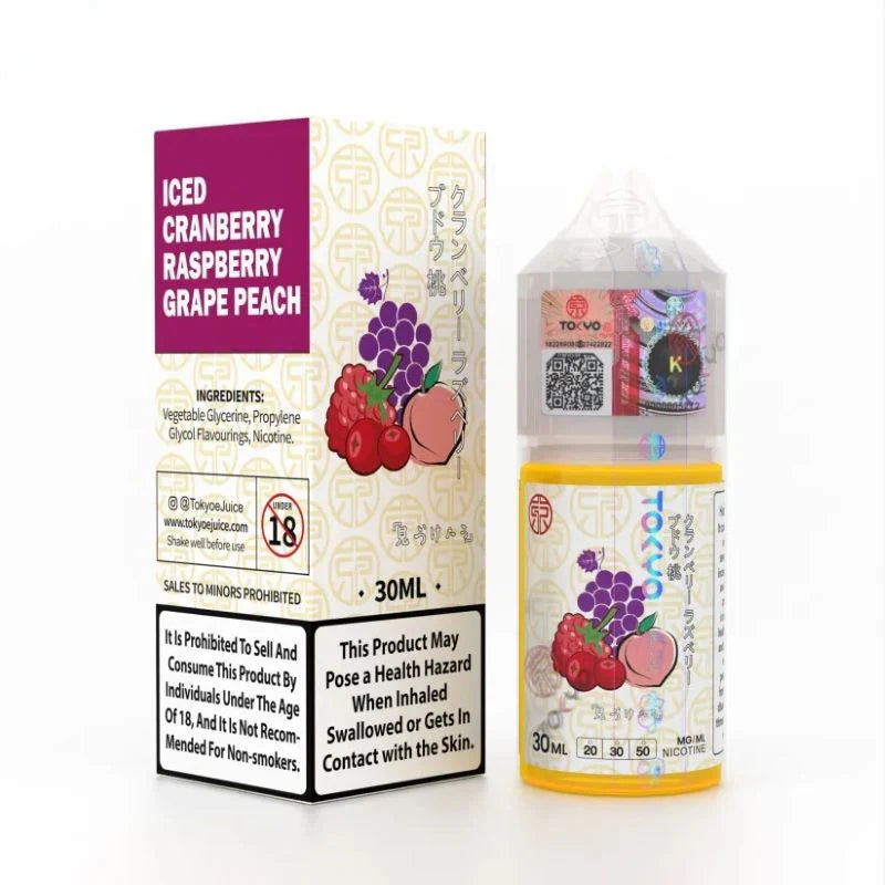 TOKYO ICED CRAN.RASP GRAPE PEACH 30ML
