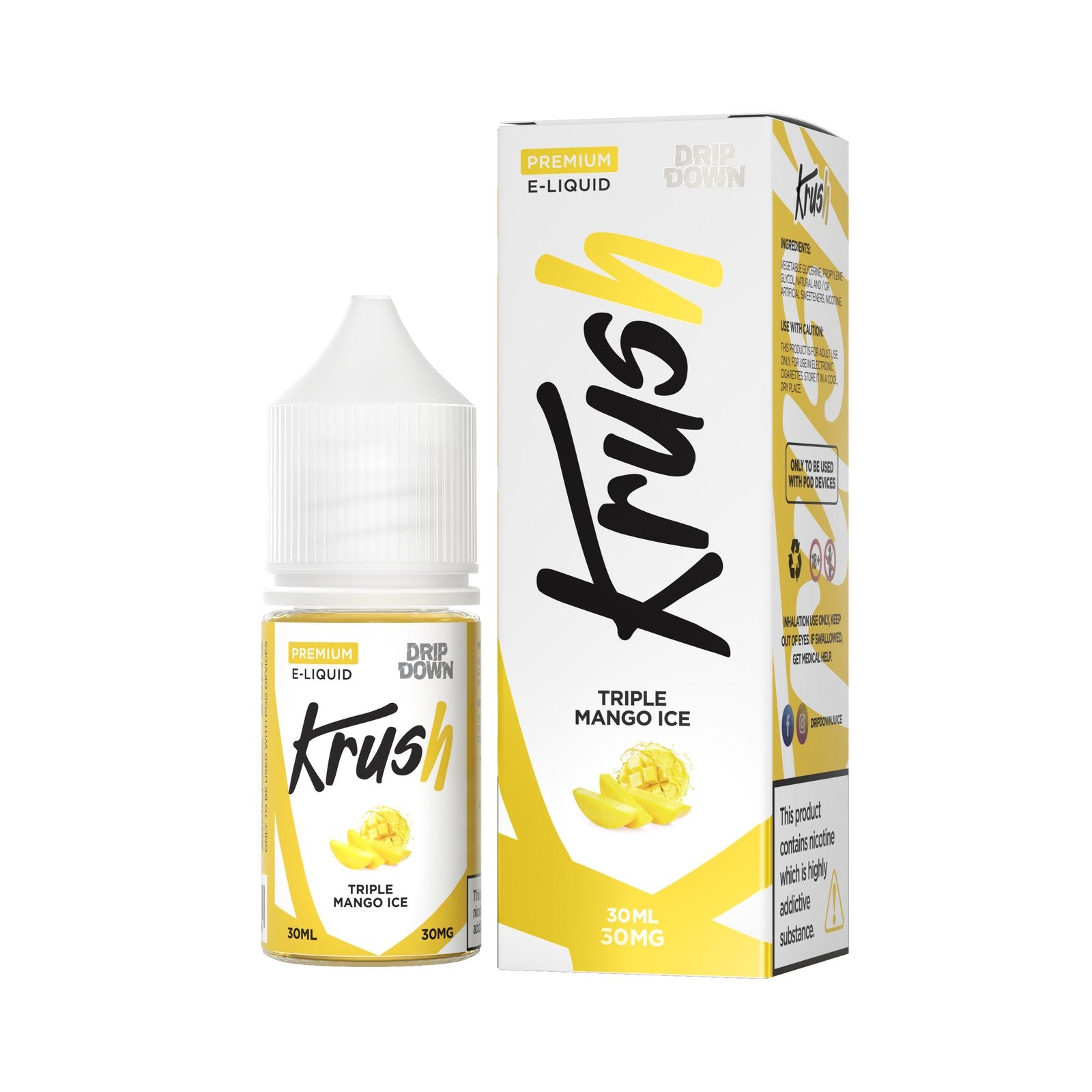 DRIP DOWN KRUSH SERIES - TRIPLE MANGO ICE 30ML