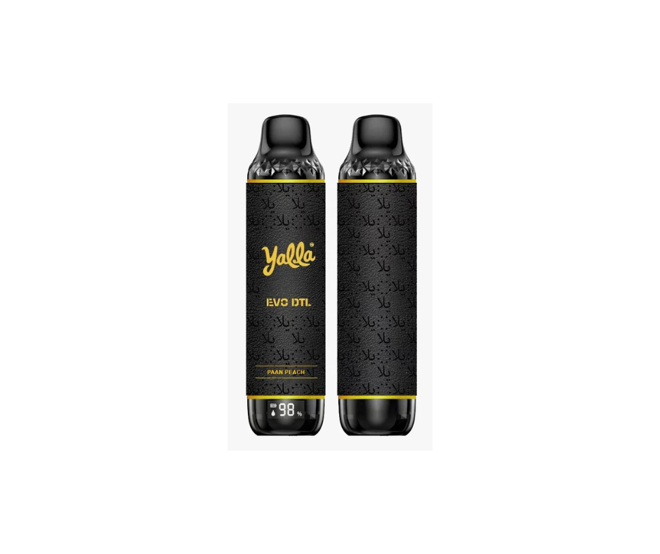 Yalla Evo DTL Disposable Vape 12,000 Puffs - PAAN PEACH