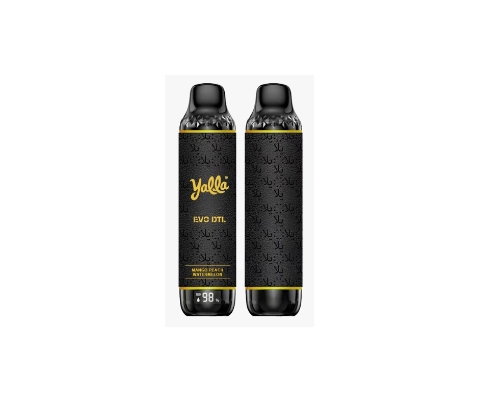 Yalla Evo DTL Disposable Vape 12,000 Puffs - MANGO PEACH WATERMELON