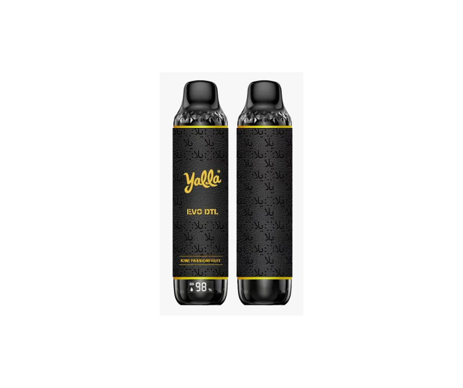 Yalla Evo DTL Disposable Vape 12,000 Puffs - KIWI PASSION FRUIT