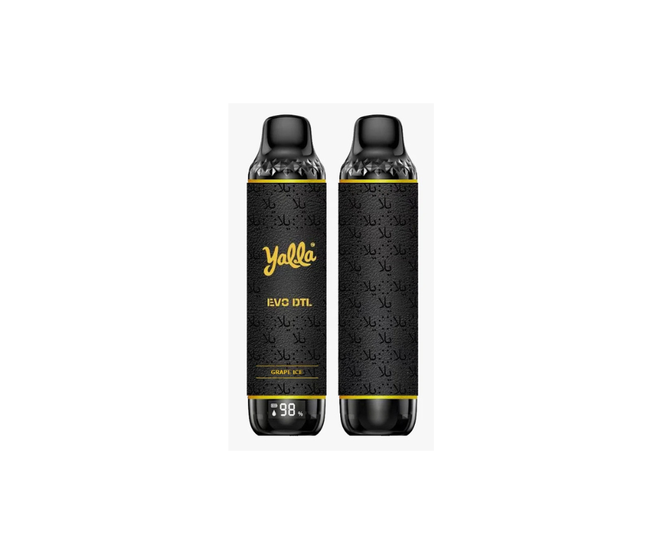 Yalla Evo DTL Disposable Vape 12,000 Puffs - GRAPE ICE