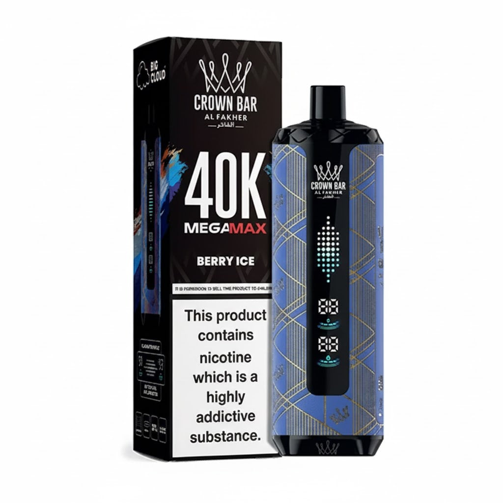 Al Fakher Crown Bar Mega Max 40000 Puffs Berry Ice vape