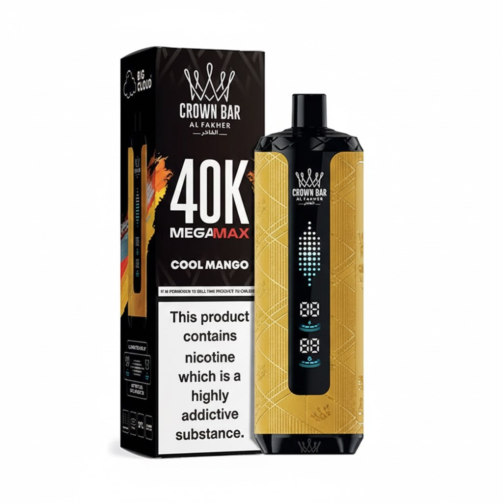 Al Fakher Crown Bar Mega Max 40000 Puffs Cool Mango vape