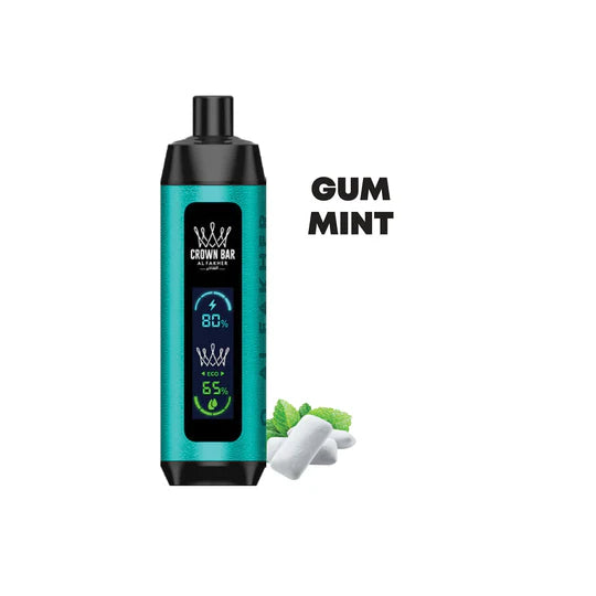 CROWN BAR BY AL FAKHER DISPOSABLE 8000 PUFFS - Gum Mint / 5 MG