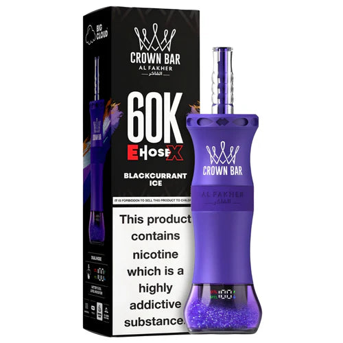 AL FAKHER CROWN BAR E HOSE X 60K PUFFS BLACKCURRANT ICE