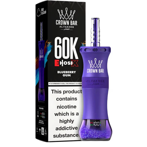 AL FAKHER CROWN BAR E HOSE X 60K PUFFS BLUEBERRY GUM