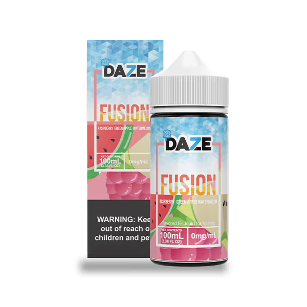 DAZE FUSION RASPBERRY GREEN APPLE WATERMELON ICED 100ML