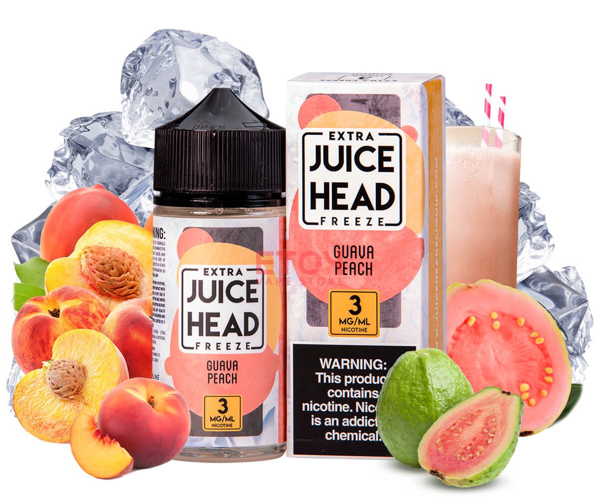 JUICE HEAD EXTRA FREEZE GUAVA PEACH 100ML