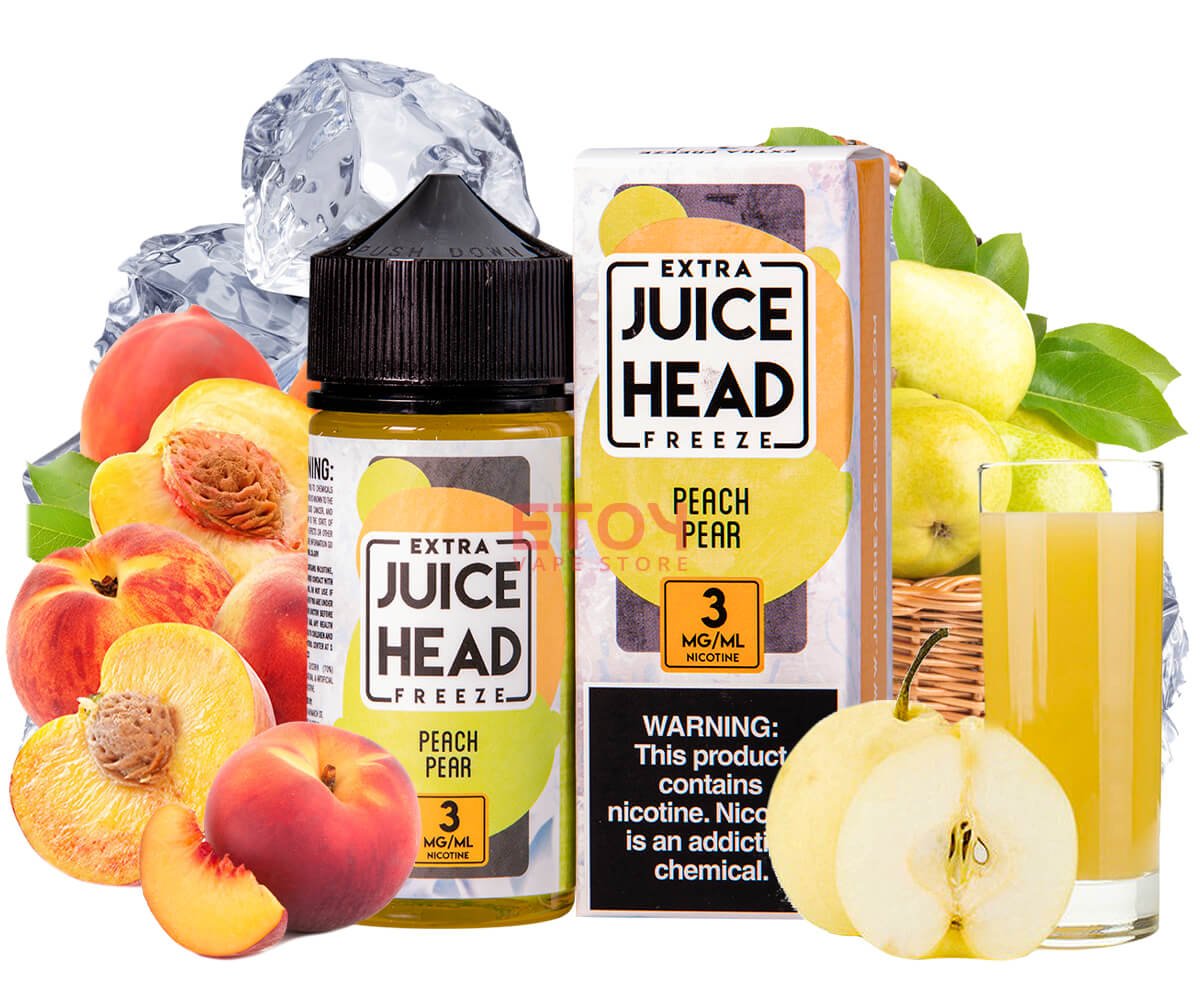 JUICE HEAD EXTRA FREEZE PEACH PEAR 100ML
