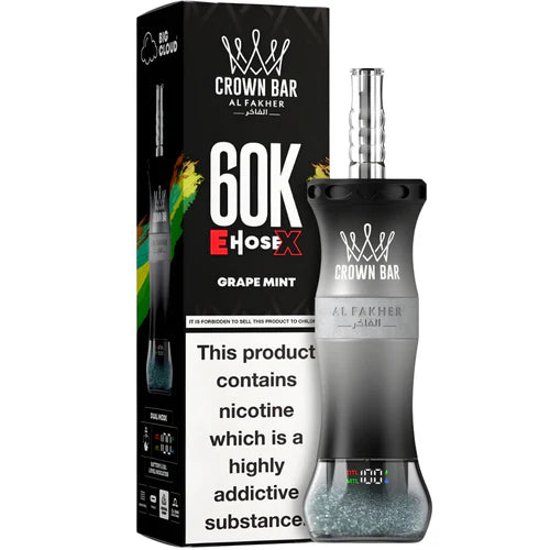 AL FAKHER CROWN BAR E HOSE X 60K PUFFS GRAPE MINT