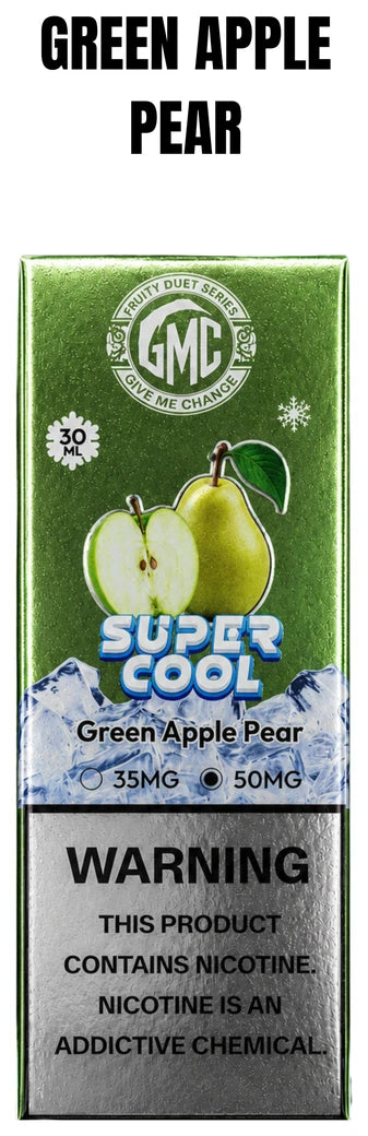 GMC SUPER COOL GREEN APPLE PEAR 30ML