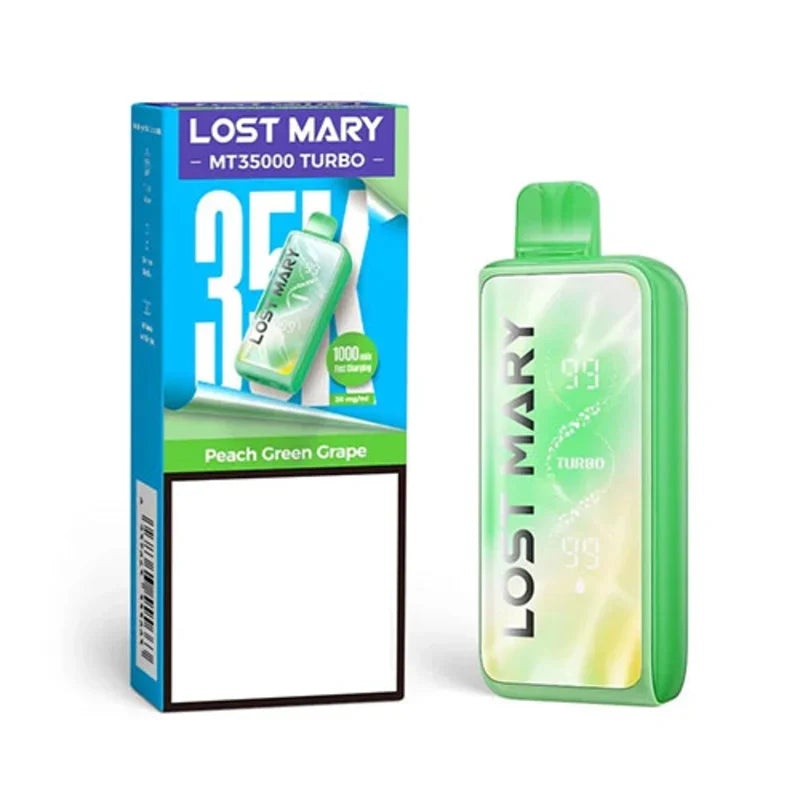 LOST MARY DISPOSABLE MT35000 PEACH GREEN GRAPE