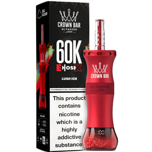 AL FAKHER CROWN BAR E HOSE X 60K PUFFS LUSH ICE
