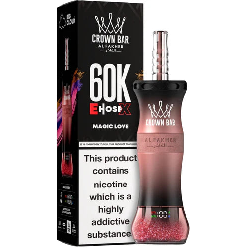 AL FAKHER CROWN BAR E HOSE X 60K PUFFS MAGIC LOVE