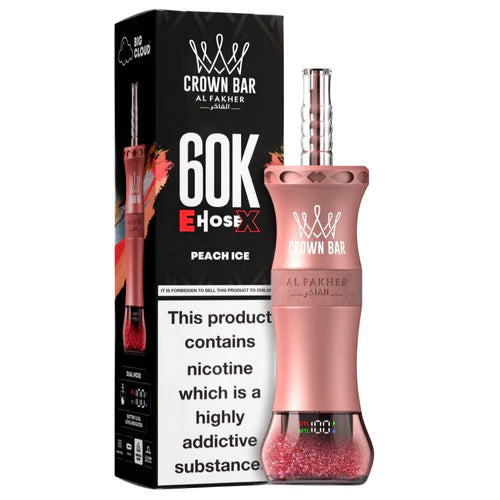AL FAKHER CROWN BAR E HOSE X 60K PUFFS PEACH ICE