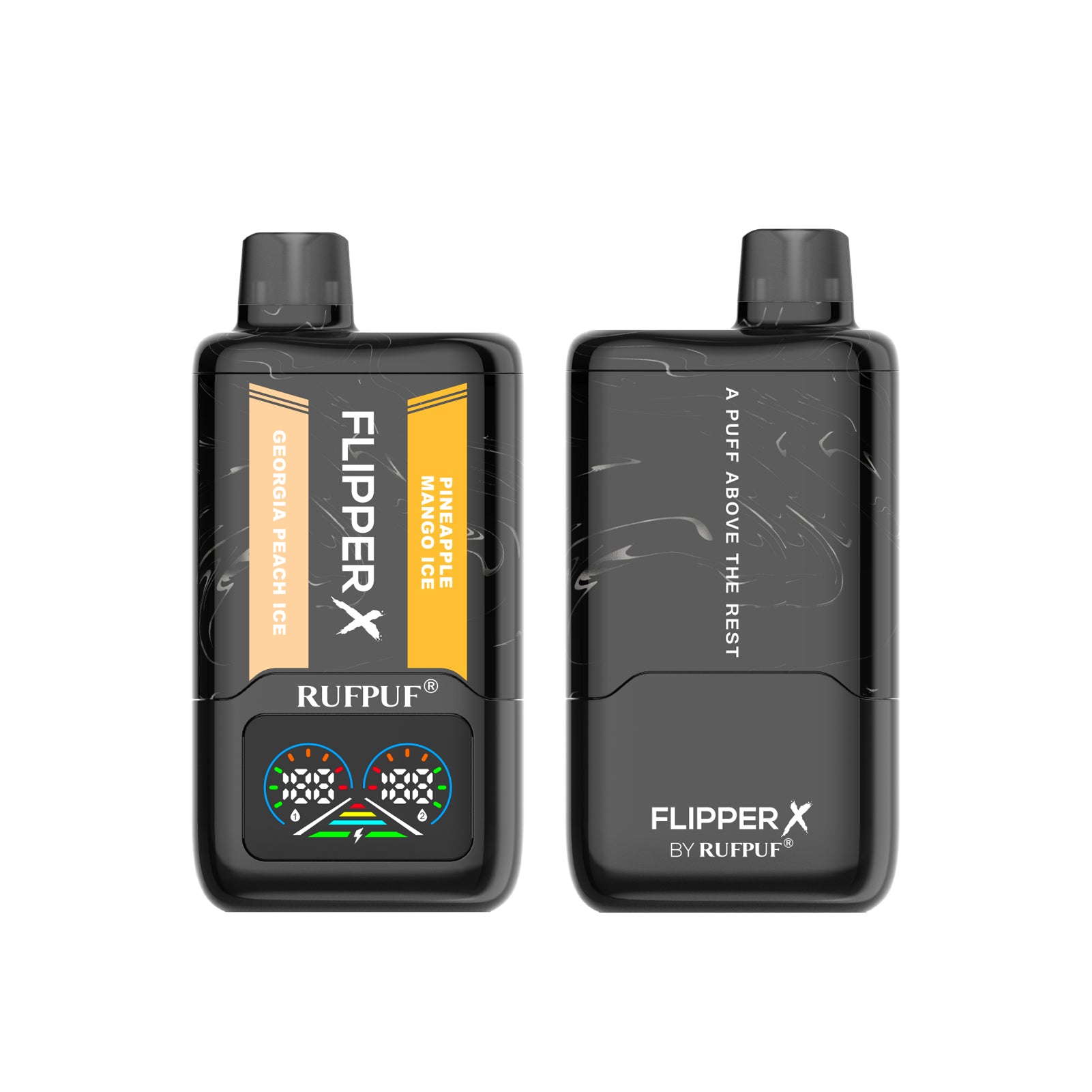 Rufpuf Flipper X vape with smart LED battery and e-liquid display