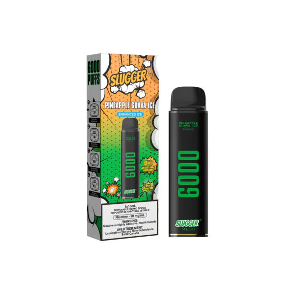 SLUGGER DISPOSABLE 6000 PUFFS PINEAPPLE GUAVA ICE