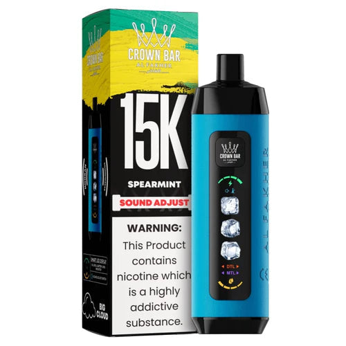 AL FAKHER CROWN BAR ICE ADJUCT DISPOSABLE SPEARMINT 15K PUFFS