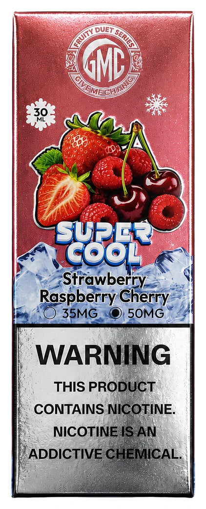 GMC SUPER COOL STRAWBERRY RASPBERRY CHERRY 30ML