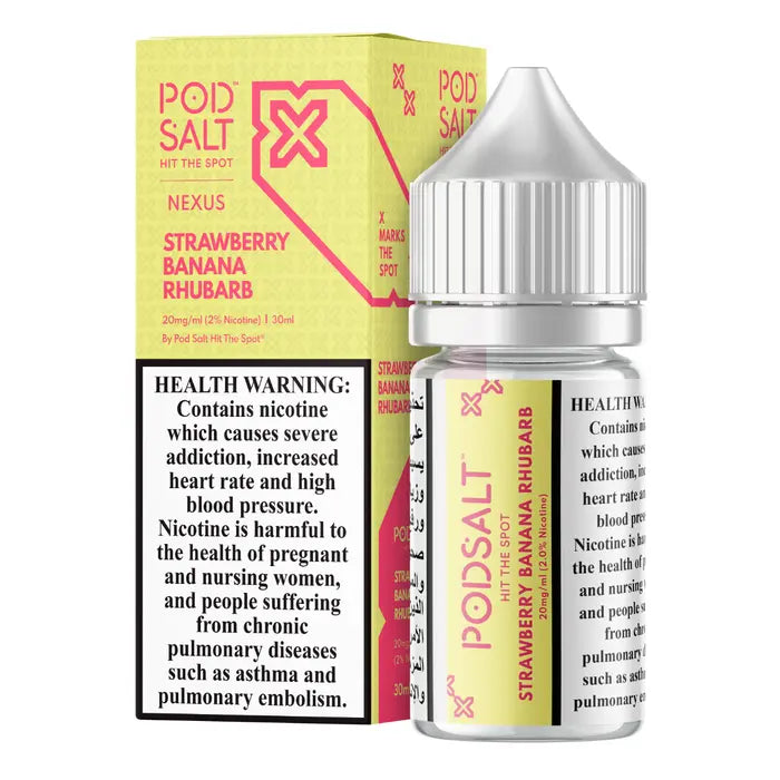 POD SALT STRAW BANANA RHUBARB 30ML