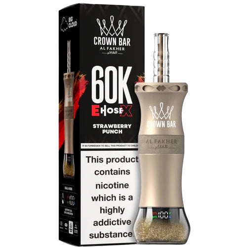 AL FAKHER CROWN BAR E HOSE X 60K PUFFS STRAWBERRY PUNCH