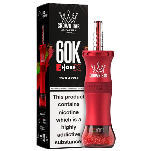 AL FAKHER CROWN BAR E HOSE X 60K PUFFS TWO APPLE