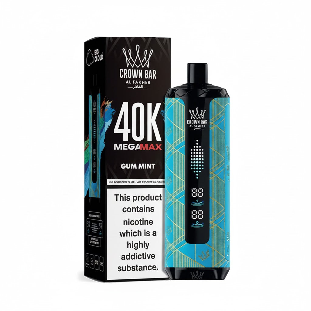 AL FAKHER CROWN BAR MEGA MAX 40K PUFFS GUM MINT