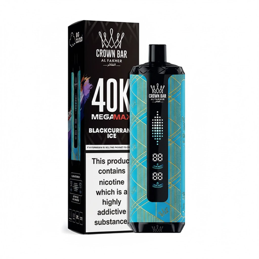 AL FAKHER CROWN BAR MEGA MAX 40K PUFFS BLACKCURRANT ICE