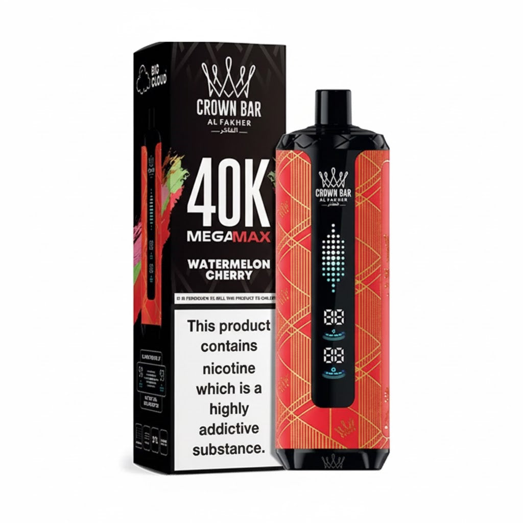 AL FAKHER CROWN BAR MEGA MAX 40K PUFFS WATERMELON CHERRY