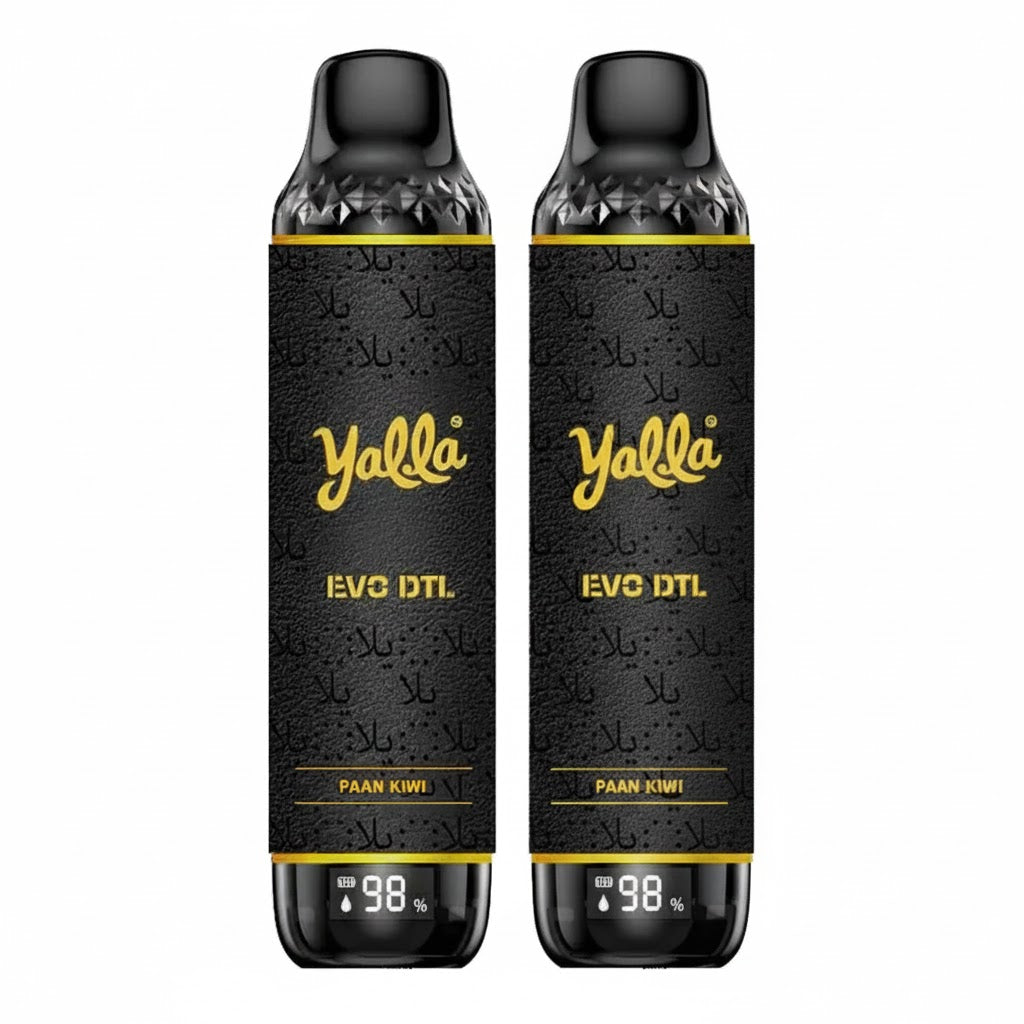 Yalla Evo DTL Disposable Vape – 12,000 Puffs (3mg) - PAAN KIWI