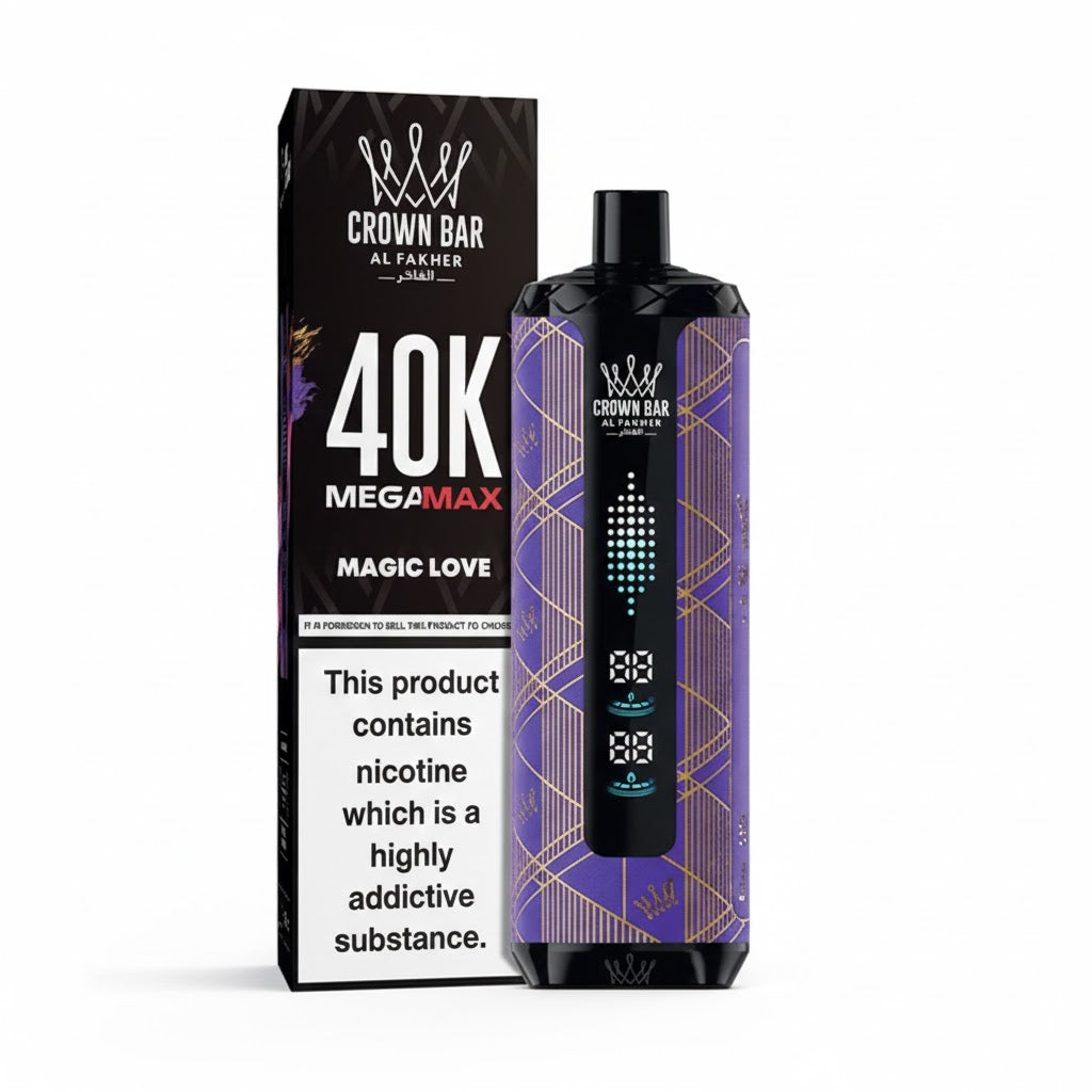 AL FAKHER CROWN BAR MEGA MAX 40K PUFFS MAGIC LOVE