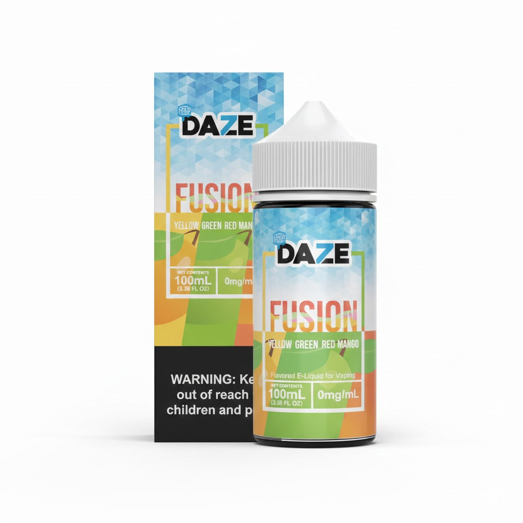 DAZE FUSION YELLOW GREEN RED MANGO ICED 100ML