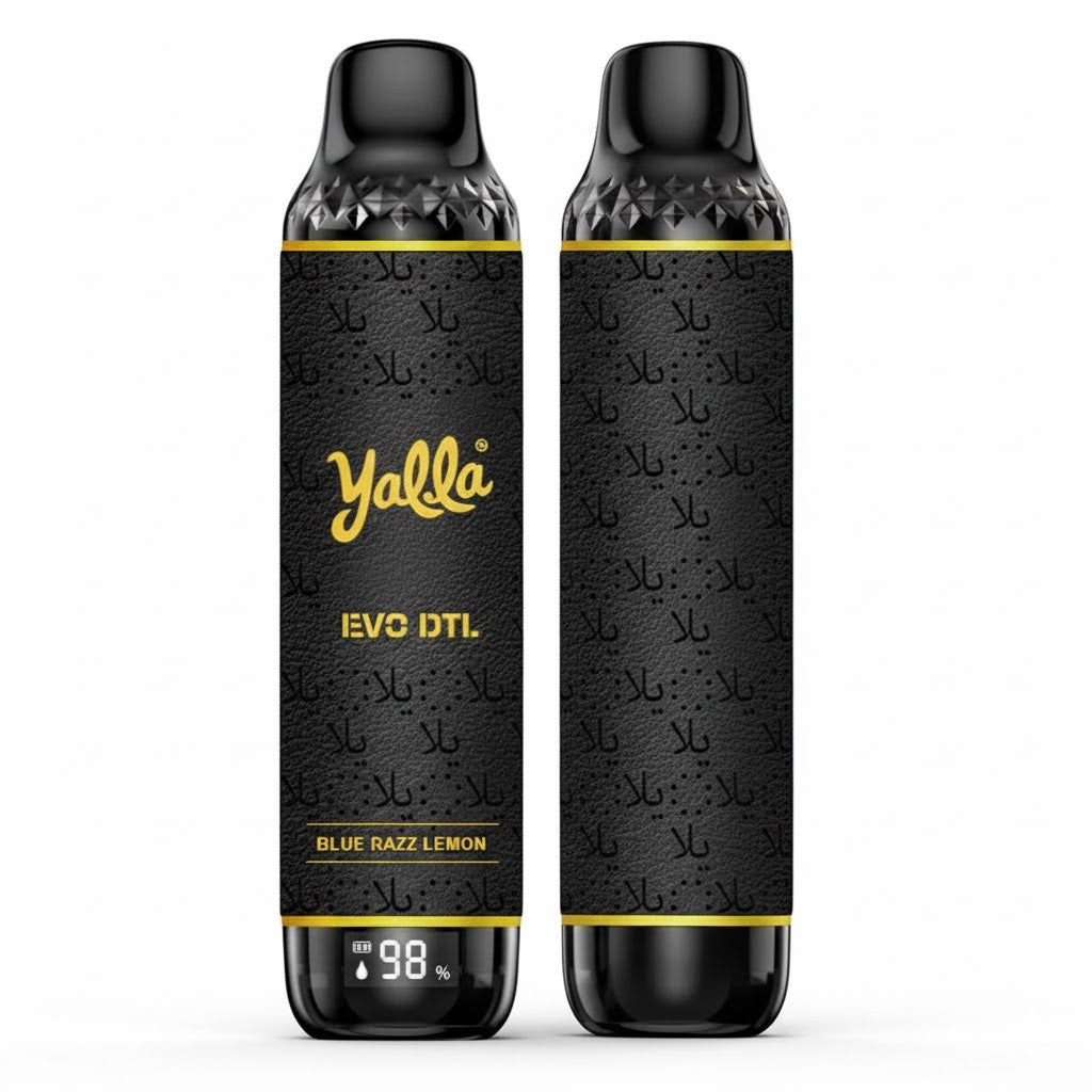Yalla Evo DTL Disposable Vape – 12,000 Puffs (3mg) - BLUE RAZZ LEMON