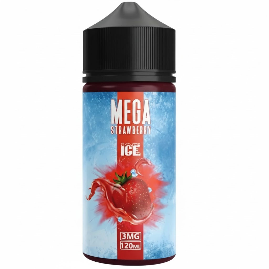 MEGA STRAWBERRY ICED 120ML
