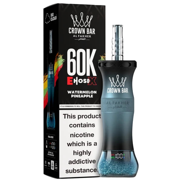 AL FAKHER CROWN BAR E HOSE X 60K PUFFS WATERMELON PINEAPPLE