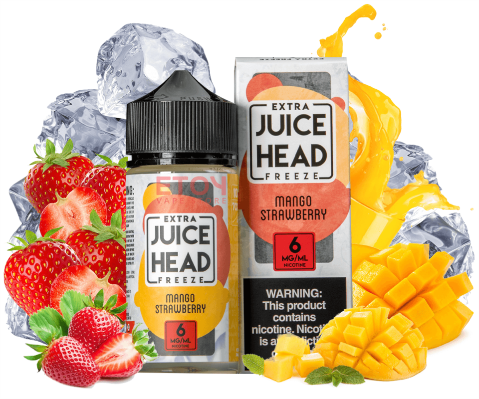 JUICE HEAD EXTRA FREEZE MANGO STRAWBERRY 100ML – Cloud Street